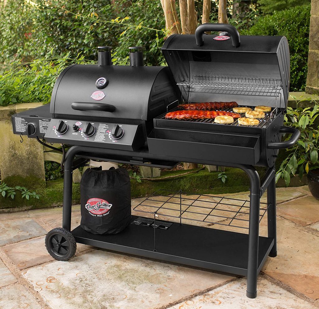 Char-Griller 5050 Duo Gas-and-Charcoal Grill Outdoor